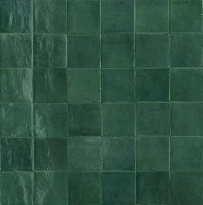 Ragno Melange R8GA Wandtegel 100X100 Teal 10mm Glans