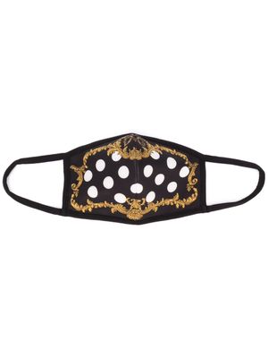 Dolce & Gabbana masque à imprimé baroque - Noir