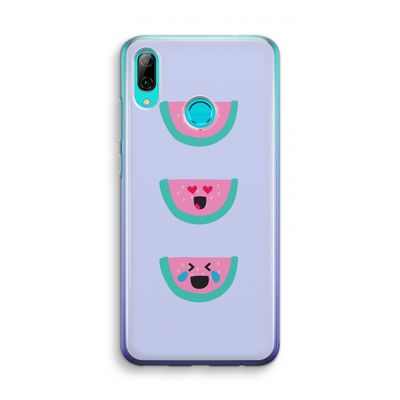 Smiley watermeloen: Huawei P Smart (2019) Transparant Hoesje