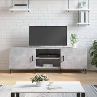 Tv-meubel 150x30x50 cm bewerkt hout betongrijs