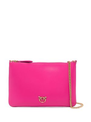 PINKO pochette Classic en cuir - Rose