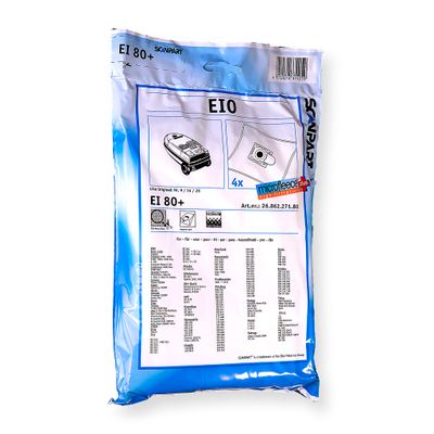 Scanpart Ei80 en Microfleese Stofzak Ecoline Tcs 1400