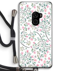 Sierlijke bloemen: Xiaomi Mi Mix 2 Transparant Hoesje met koord