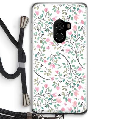 Sierlijke bloemen: Xiaomi Mi Mix 2 Transparant Hoesje met koord
