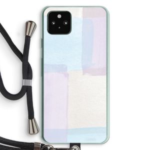 Square pastel: Pixel 5a 5G Transparant Hoesje met koord