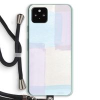 Square pastel: Pixel 5a 5G Transparant Hoesje met koord