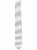 Thom Browne Kids cravate en seersucker - Gris Thom Browne Kids cravate en seersucker - Gris