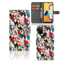Samsung Galaxy M21 | M30s | Telefoonhoesje | Met pasjeshouder | Birds