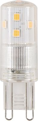 Integral LED spot G9 fitting, dimbaar, 2.700 K, 2,7 W, 300 lumen