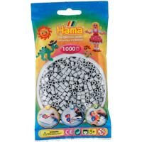 Hama strijkkralen licht grijs 1000 stuks