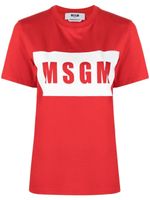 MSGM t-shirt à logo imprimé - Rouge - thumbnail