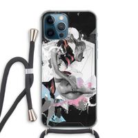 Camouflage de sommeil: iPhone 12 Pro Max Transparant Hoesje met koord