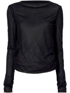 Proenza Schouler t-shirt en jersey Dara à manches longues - Noir