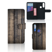 Alcatel 1S 2020 Book Style Case Steigerhout - thumbnail