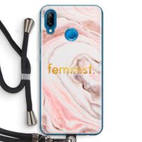 Feminist: Huawei P20 Lite Transparant Hoesje met koord
