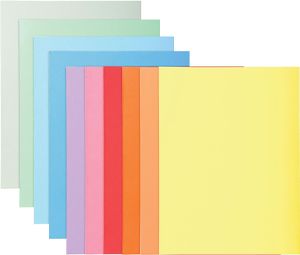 Exacompta dossiermap Super 180, voor ft A4, pak van 100 stuks, 10 geassorteerde kleuren