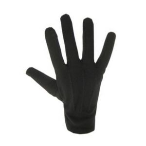 Zwarte korte verkleed handschoenen voor kinderen - Verkleedhandschoenen