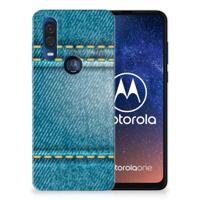 Motorola One Vision | Sillicone Back Cover | Jeans