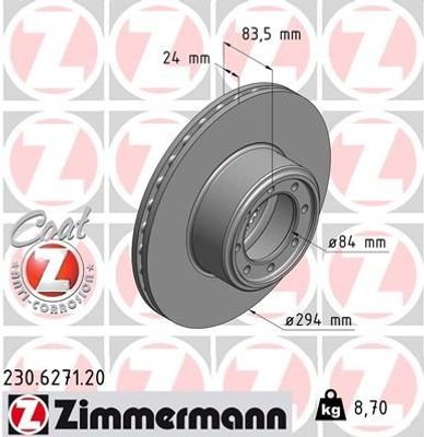 Remschijf Coat Z 230627120