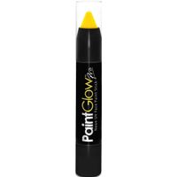 Face paint stick - neon geel - UV/blacklight - 3,5 gram - schmink/make-up stift/potlood