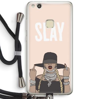 Slay All Day: Huawei Ascend P10 Lite Transparant Hoesje met koord