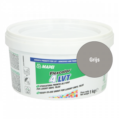 Voegpasta PVC vloeren 1kg grijs