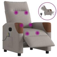 Massagestoel elektrisch verstelbaar stof taupe