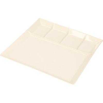 Fonduebord 24,5x24,5cm Wit