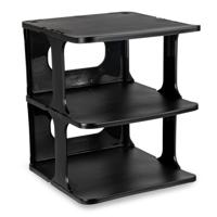 Schoenenrek - verticaal - stapelbaar - zwart - kunststof - 26 x 25 x 30 cm - voor 3x paar schoenen