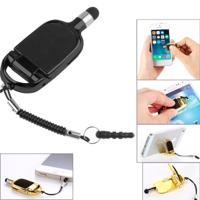 Multi-functionele hoog-gevoelige capacitieve Stylus Pen / Touch Pen met mobiele telefoonhouder voor iPhone Galaxy Huawei Xiaomi LG HTC en andere