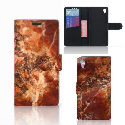 Sony Xperia Z3 | Bookcase | Marmer Bruin