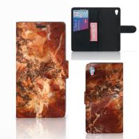 Sony Xperia Z3 | Bookcase | Marmer Bruin