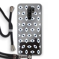 Eyes pattern: Xiaomi Redmi 9 Transparant Hoesje met koord