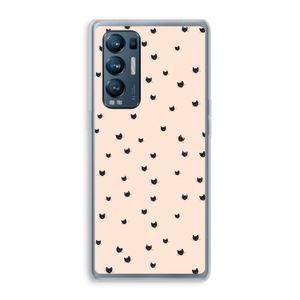 Kleine kattenkopjes: Oppo Find X3 Neo Transparant Hoesje