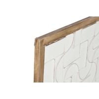 Decoratieve figuren Home ESPRIT Wit Natuurlijk Modern 90 x 3 x 90 cm