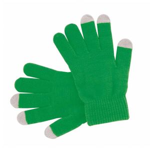Touchscreen smartphone handschoenen groen voor volwassenen   -