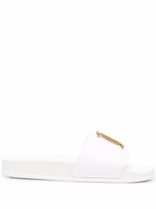 DSQUARED2 claquettes à plaque logo - Blanc