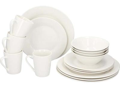 Alpina Serviesset 16-Delig - Servies voor 4 Personen - Wit