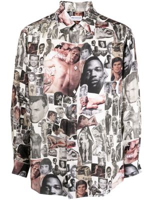 Honey Fucking Dijon chemise à imprimé graphique - Multicolore