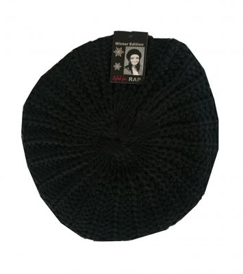 Rap Fashion baret France dames acryl zwart one size Rap Fashion baret France dames acryl zwart one size