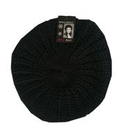Rap Fashion baret France dames acryl zwart one size - thumbnail