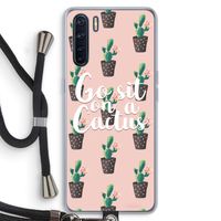 Cactus quote: Oppo A91 Transparant Hoesje met koord