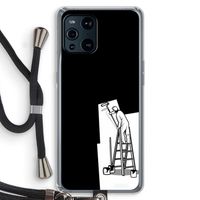 Musketon Painter: Oppo Find X3 Pro Transparant Hoesje met koord