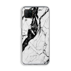 Witte marmer 2: Huawei P40 Lite Transparant Hoesje