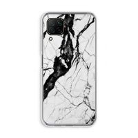 Witte marmer 2: Huawei P40 Lite Transparant Hoesje
