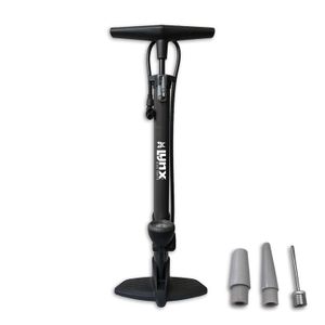 Lynx Fietspomp met Manometer - Grijs