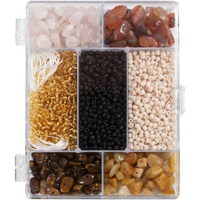 Creativ Company Creatieve box sieraden, kristallen, afm 2,6-10 mm, gatgrootte 0,8-1,2 mm, ca. 2520 stuk, diverse kleuren, 1 doos