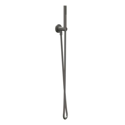 IVY Glijstangset - met handdouche - staafmodel - doucheslang 150cm - Geborsteld metal black PVD 6901156