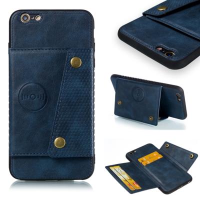 Lederen beschermhoes voor iPhone 6 plus & 6s plus (blauw)