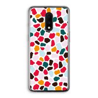 Colored Giraffe: OnePlus 7 Transparant Hoesje